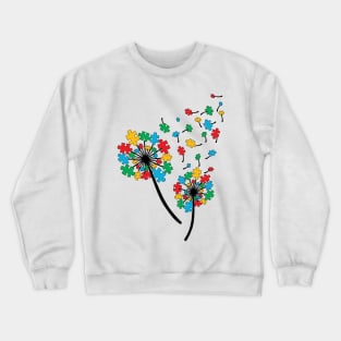 World Autism Awareness Dandelion Awesome Crewneck Sweatshirt